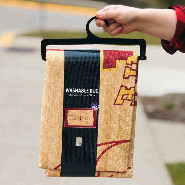 I-State basketball Court Washable Rug